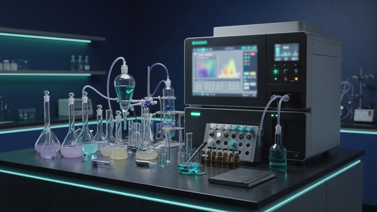 Analytical chemistry bench